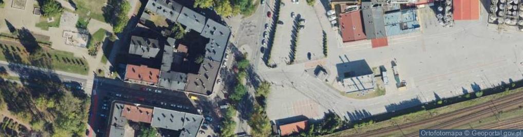 Zdjęcie satelitarne Unilever Katowice - brama towarowa TIR