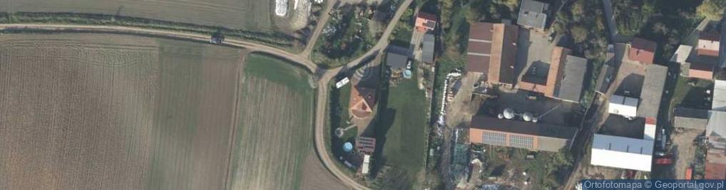 Zdjęcie satelitarne Uprawa Pieczarek Henryk Matuszewski Stara Krobia