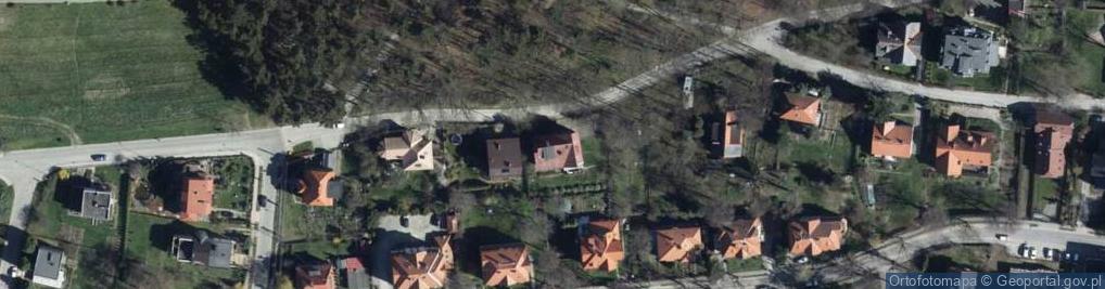 Zdjęcie satelitarne Willa Anna Komfortowe Pokoje Zbigniew Bocheński