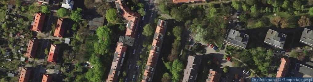 Zdjęcie satelitarne Wiśniowiecki B., Wrocław