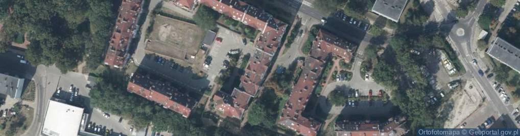Zdjęcie satelitarne Wspólnota Mieszkaniowa 0600 przy ul.Studziennej 9A, 9B w Szczecinie