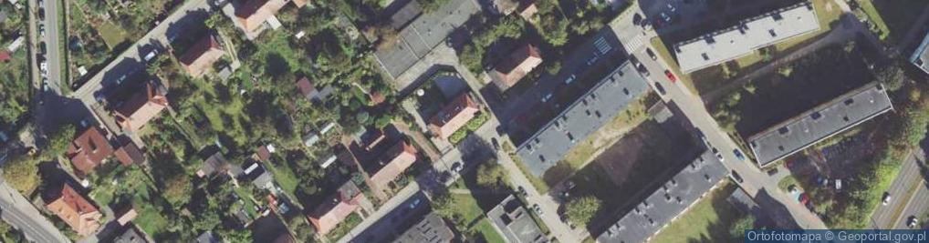 Zdjęcie satelitarne Wspólnota Mieszkaniowa Nieruchomości nr 69 przy ul.Obrońców Westerplatte 13 C w Wałczu