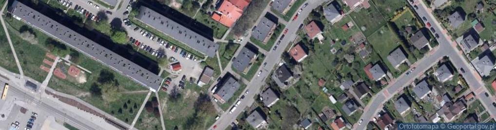 Zdjęcie satelitarne Wspólnota Mieszkaniowa Nieruchomości przy ul.Bolesława Chrobrego 3 w Knurowie