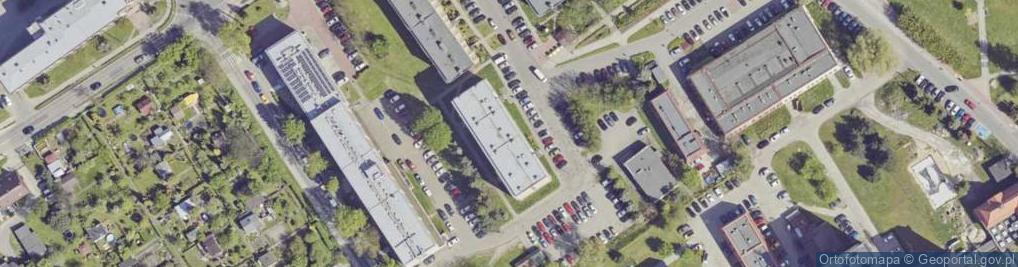 Zdjęcie satelitarne Wspólnota Mieszkaniowa Nieruchomości przy ul.Bolesława Chrobrego 9 w Knurowie