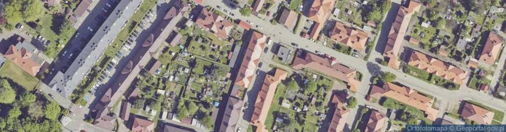 Zdjęcie satelitarne Wspólnota Mieszkaniowa Nieruchomości przy ul.Janty 3 w Knurowie