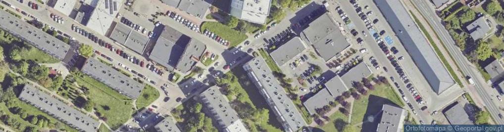 Zdjęcie satelitarne Wspólnota Mieszkaniowa Nieruchomości przy ul.K.Wielkiego 18 w Knurowie