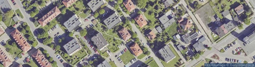 Zdjęcie satelitarne Wspólnota Mieszkaniowa Nieruchomości przy ul.Kochanowskiego 3 w Knurowie