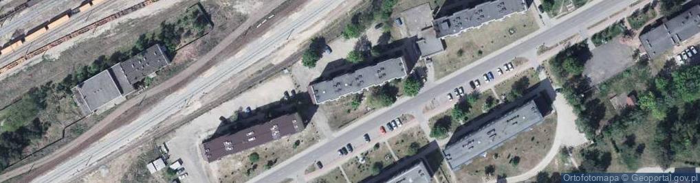 Zdjęcie satelitarne Wspólnota Mieszkaniowa Nieruchomości przy ul.Kolejarzy 9 w Małaszewiczach
