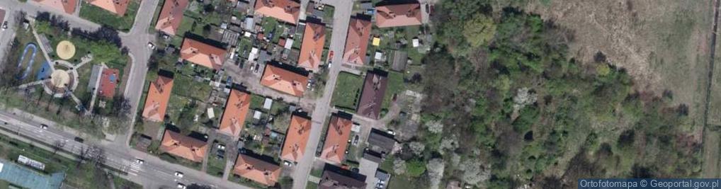 Zdjęcie satelitarne Wspólnota Mieszkaniowa Nieruchomości przy ul.Kościuszki 4 w Knurowie