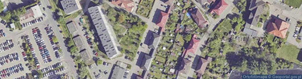 Zdjęcie satelitarne Wspólnota Mieszkaniowa Nieruchomości przy ul.Pocztowej 7 w Knurowie