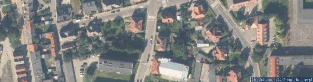 Zdjęcie satelitarne Wspólnota Mieszkaniowa Nieruchomości przy ul.Połczyńskiej nr 8 w Złocieńcu