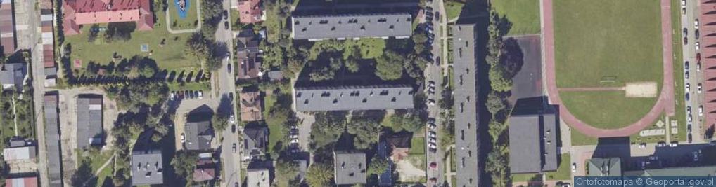 Zdjęcie satelitarne Wspólnota Mieszkaniowa Nieruchomości przy ul.Pułaskiego 64