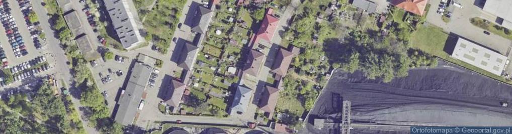 Zdjęcie satelitarne Wspólnota Mieszkaniowa Nieruchomości przy ul.Żwirki i Wigury 12 w Knurowie