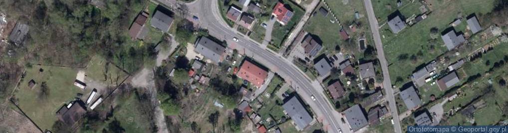 Zdjęcie satelitarne Wspólnota Mieszkaniowa Nieruchomości przy ul.Zwycięstwa 18 w Knurowie