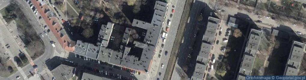 Zdjęcie satelitarne Wspólnota Mieszkaniowa nr 10-40 przy ul.Komuny Paryskiej 40