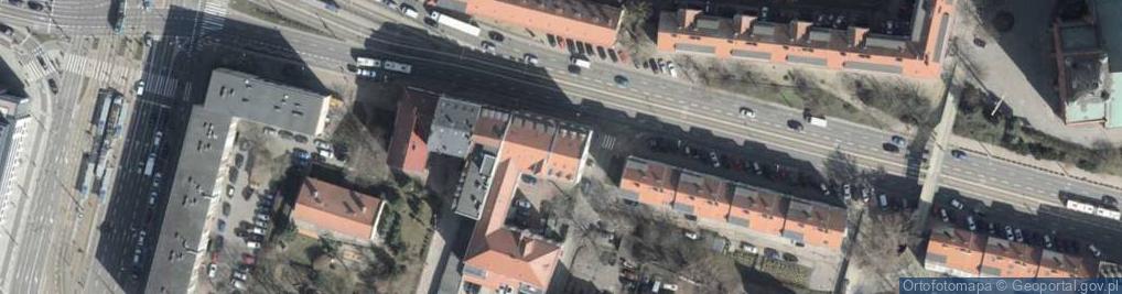 Zdjęcie satelitarne Wspólnota Mieszkaniowa nr 166 przy ul.Staromiejskiej 8