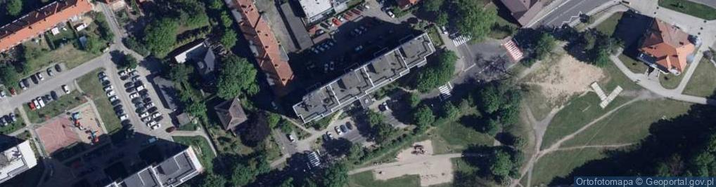 Zdjęcie satelitarne Wspólnota Mieszkaniowa nr.495 przy ul.Źródlanej 7 w Stargardzie Szczecińskim