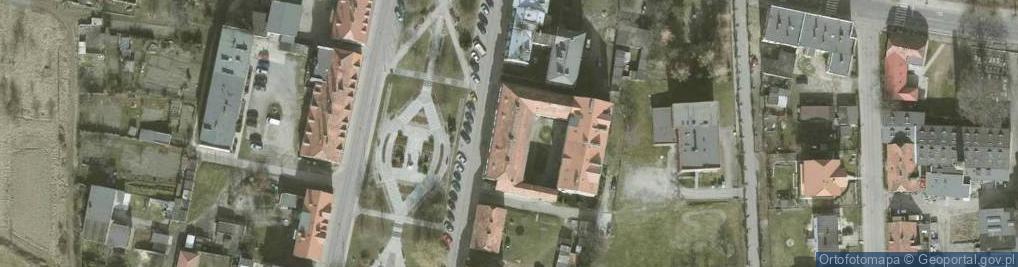Zdjęcie satelitarne Wspólnota Mieszkaniowa przy PL.Piastów Śląskich nr 5 w Piławie Górnej