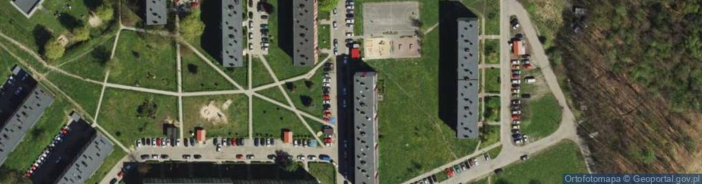 Zdjęcie satelitarne Wspólnota Mieszkaniowa przy ul.Baczyńskiego 2-2C w Zabrzu