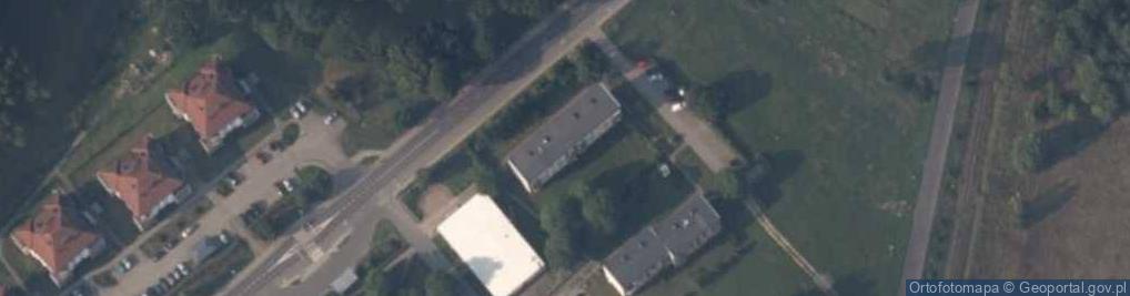 Zdjęcie satelitarne Wspólnota Mieszkaniowa przy ul.Dworcowej 13 w Kaliszu Pomorskim