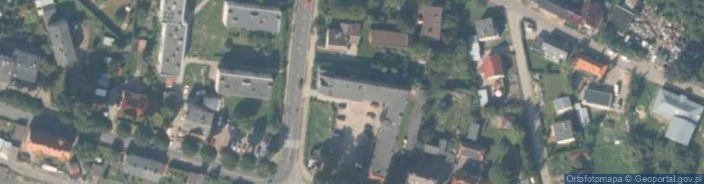 Zdjęcie satelitarne Wspólnota Mieszkaniowa przy ul.Dworcowej 9 w Złocieńcu