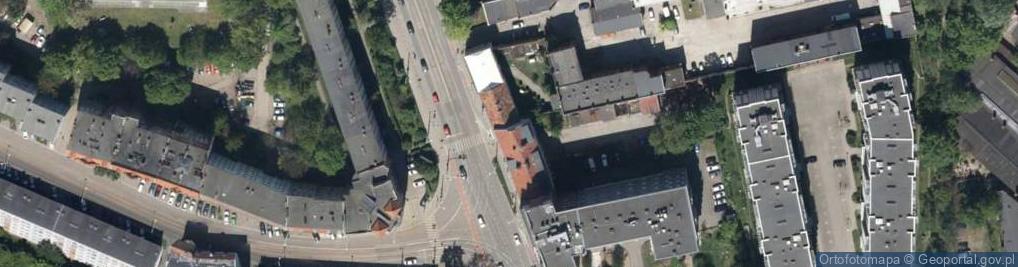 Zdjęcie satelitarne Wspólnota Mieszkaniowa przy ul.Hubskiej 50-50A we Wrocławiu