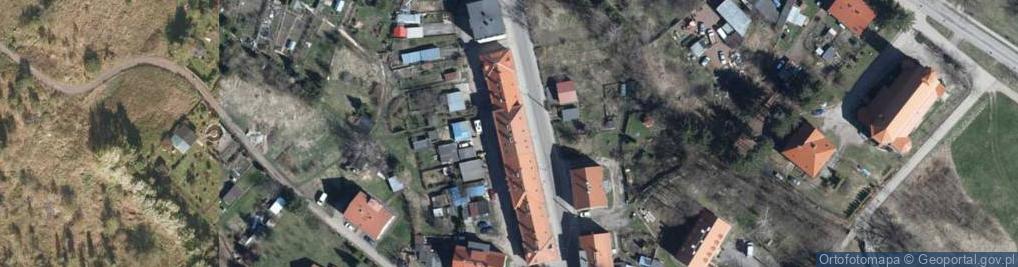 Zdjęcie satelitarne Wspólnota Mieszkaniowa przy ul.Józefa Bema nr 13 w Boguszowie-Gorcach