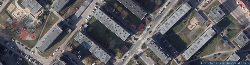 Zdjęcie satelitarne Wspólnota Mieszkaniowa przy ul.Kościuszki 5-5C w Świnoujściu