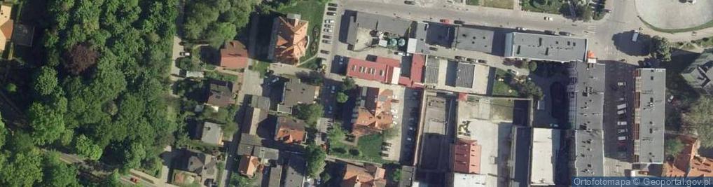 Zdjęcie satelitarne Wspólnota Mieszkaniowa przy ul.KS.FR.Sudoła 33-34 w Oleśnicy