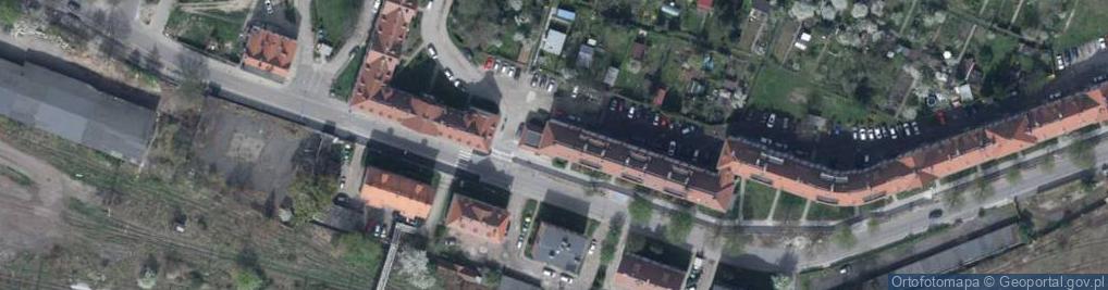 Zdjęcie satelitarne Wspólnota Mieszkaniowa przy ul.Łużyckiej 5-11 w Oleśnicy