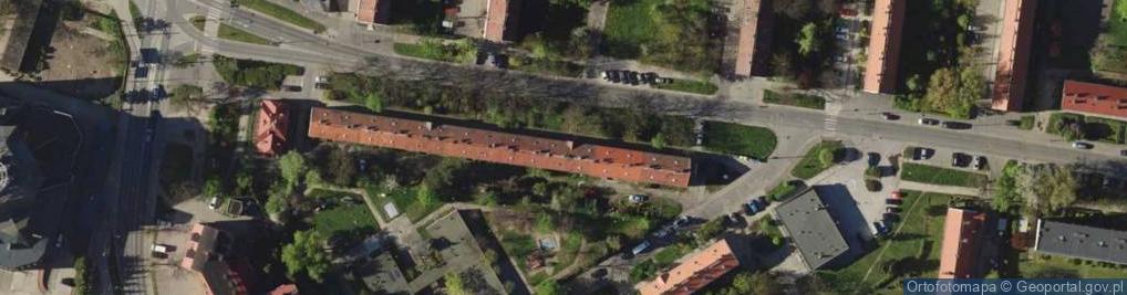 Zdjęcie satelitarne Wspólnota Mieszkaniowa przy ul.Nowodworskiej 28 Wrocław