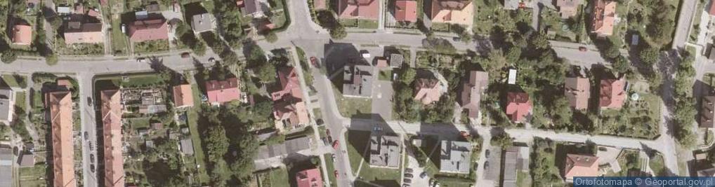 Zdjęcie satelitarne Wspólnota Mieszkaniowa przy ul.Odrowąża nr 7 w Bystrzycy Kłodzkiej