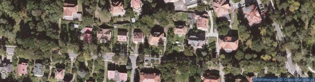 Zdjęcie satelitarne Wspólnota Mieszkaniowa przy ul.Piastowskiej nr 10 w Polanicy-Zdroju