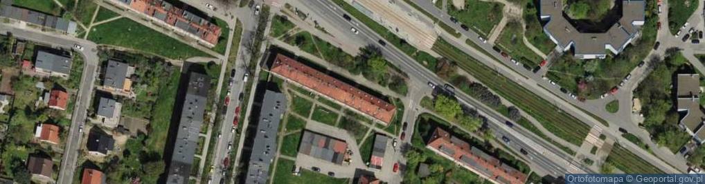 Zdjęcie satelitarne Wspólnota Mieszkaniowa przy ul.Pilczyckiej 122A we Wrocławiu
