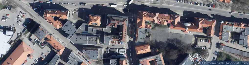 Zdjęcie satelitarne Wspólnota Mieszkaniowa przy ul.Słowackiego nr 16A w Jedlinie-Zdroju