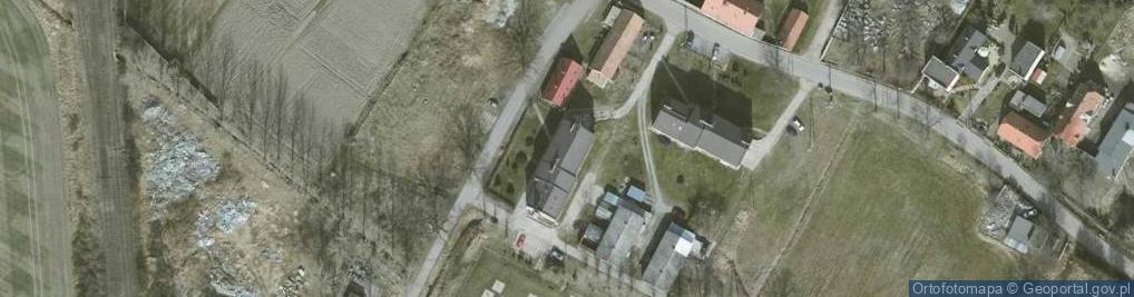 Zdjęcie satelitarne Wspólnota Mieszkaniowa przy ul.Stefana Okrzei 36A-B w Piławie Górnej