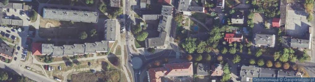 Zdjęcie satelitarne Wspólnota Mieszkaniowa przy ul.Szczecińskiej 1 w Gryfinie