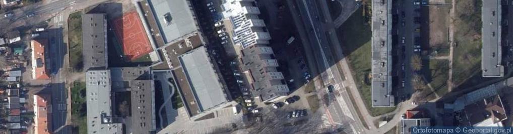Zdjęcie satelitarne Wspólnota Mieszkaniowa przy ul.Szkolnej 13 - 13A w Świnoujściu
