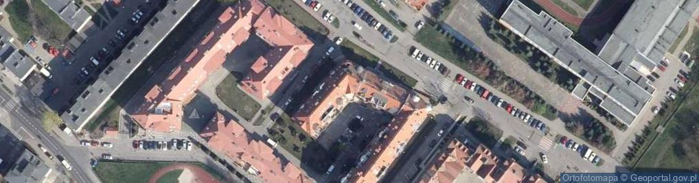 Zdjęcie satelitarne Wspólnota Mieszkaniowa przy Ulicy Grunwaldzkiej 7 w Pobierowie