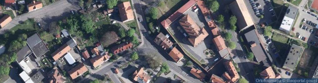 Zdjęcie satelitarne Wspólnota Mieszkaniowa ul.Dąbrowskiego 30 w Lubaniu