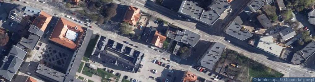 Zdjęcie satelitarne Wspólnota Mieszkaniowa ul.Ekerta 1-1A, 3-3A, Jaworzyna Śląska
