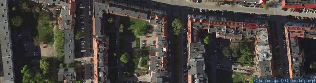 Zdjęcie satelitarne Wspólnota Mieszkaniowa ul.Gajowa 49 Wrocław