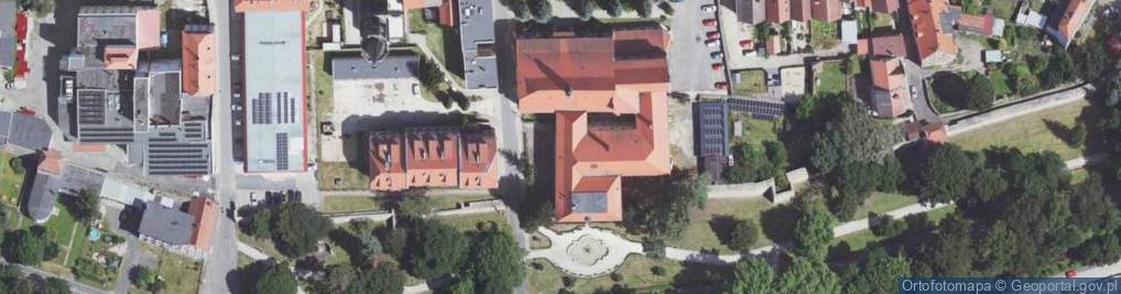 Zdjęcie satelitarne Wspólnota Mieszkaniowa ul.Krawczyńskiego 8 Lwówek Śląski