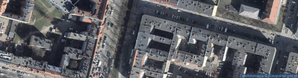 Zdjęcie satelitarne Wspólnota Mieszkaniowa ul.Miodowa 119, 119A, 119B, 119C, 119D, 119E w Szczecinie