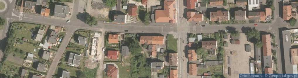 Zdjęcie satelitarne Wspólnota Mieszkaniowa ul.O.M.Tomaszka 6 w Pieńsku