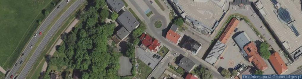 Zdjęcie satelitarne Wspólnota Mieszkaniowa ul.Osiedle Robotnicze 43 w Jeleniej Górze