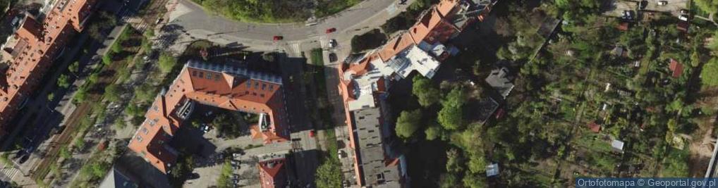 Zdjęcie satelitarne Wspólnota Mieszkaniowa ul.Pretficza 40 Wrocław