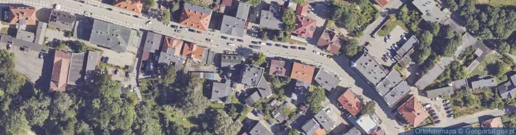 Zdjęcie satelitarne Wspólnota Mieszkaniowa ul.Pułaskiego 14 Jelenia Góra