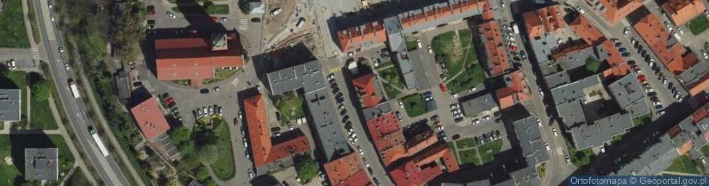 Zdjęcie satelitarne Wspólnota Mieszkaniowa ul.Różana 10-11, Oława