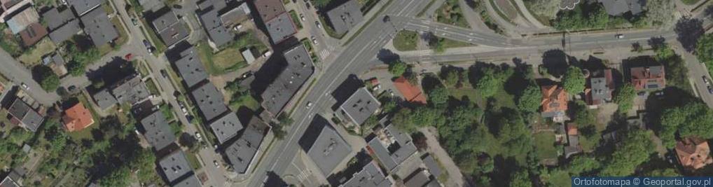 Zdjęcie satelitarne Wspólnota Mieszkaniowa ul.Sobieskiego 18 Jelenia Góra